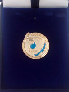 Настольная медаль "Водоканал Иркутск" 1,2,3 степень