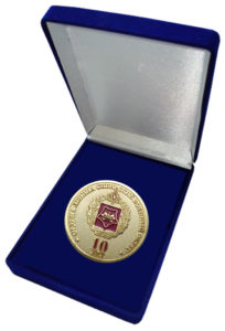 Настольная медаль "10 лет Сибирскому Военному Округу"