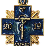 Наградной знак Сотруднику "Благодарность Русской Православной Церкви" в борьбе с COVID19